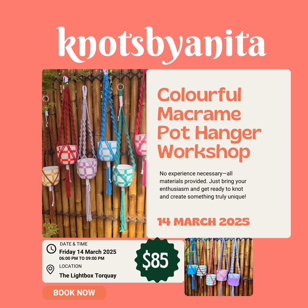 Colourful Macrame Plant Hanger Workshop