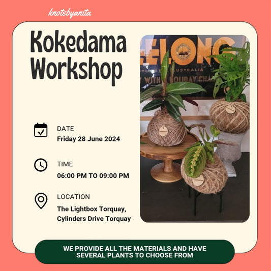 Kokedama Workshop    Friday 28 June 2024