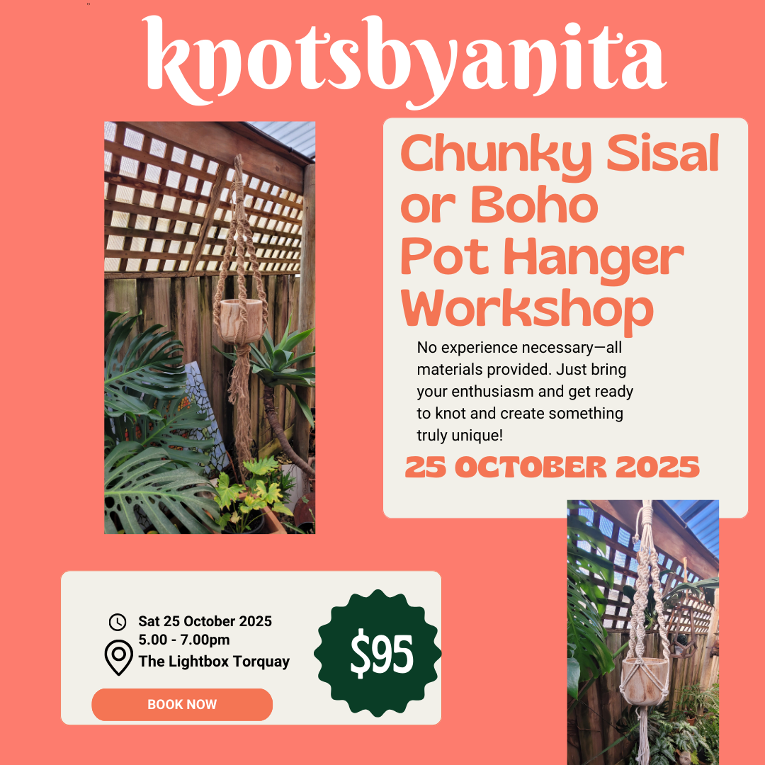 "Boho Chunky" or "Chunky Sisal" Pothanger Workshop 25th Oct