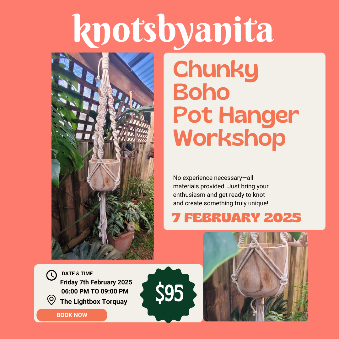 "Boho Chunky" Pothanger Workshop                    Friday 7th February 2025