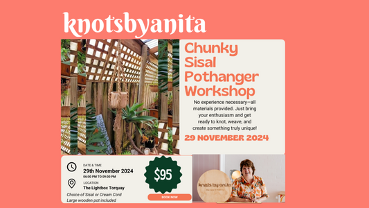 Chunky Sisal Pothanger Workshop        Friday 29th November 2024